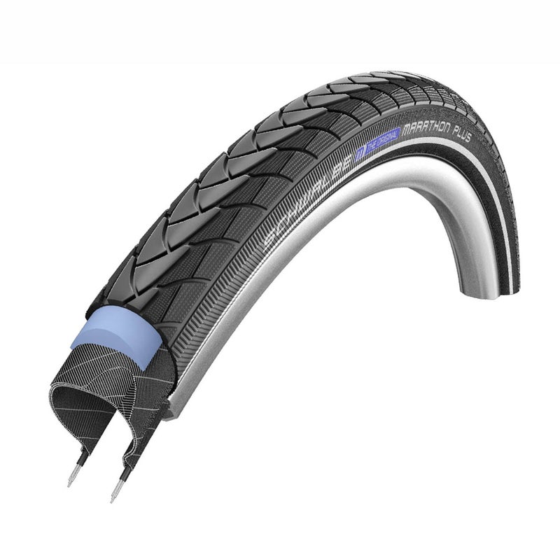 Schwalbe Marathon Plus HS 440 Road Bike Tire (700x25, Allround Wire Beaded, Reflex) - Image 2